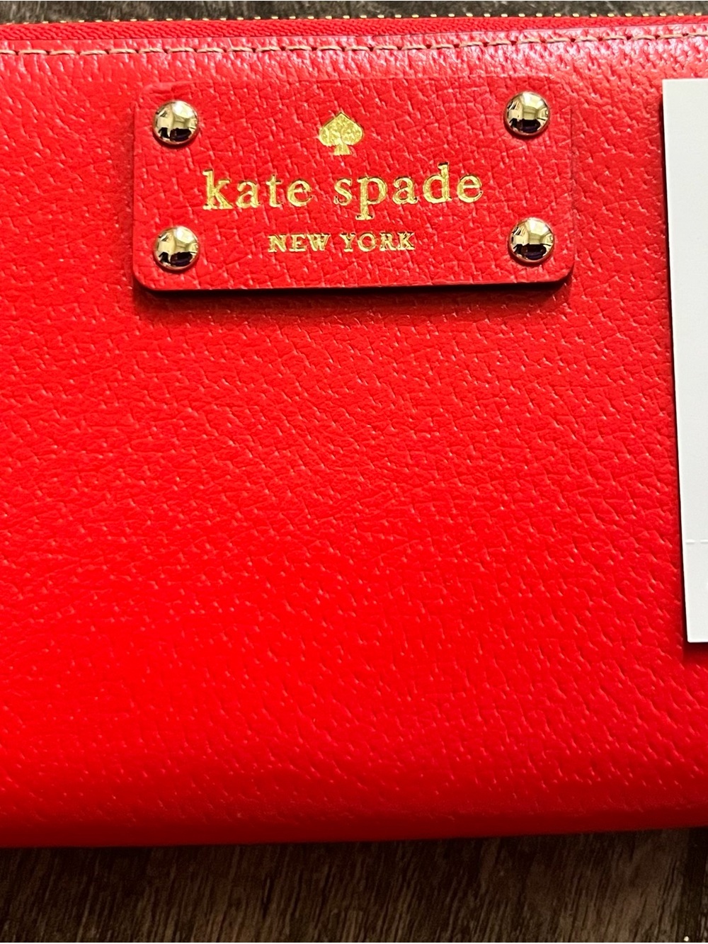 Kate Soade NWT Red Wellsey wallet